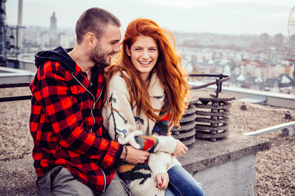 Singles flirten auf Dachterrasse in Köln